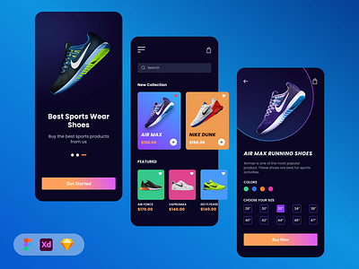 Nike Shoes Mobile App app design figma mobile app mobile app design nike app ui ui design ui ux user experience user interface