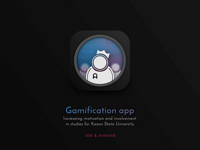 Gamification App archievements clean dark gamificaition ios