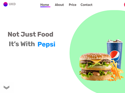 Food Web Site branding clean ui food landing page minimal ui ui ux