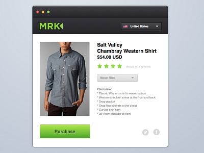 Shop widget (Sketch) black button ups fashion green mens mrk not flat shop ui