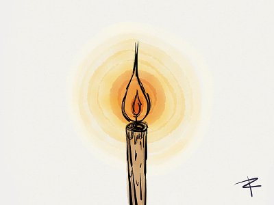 Let Your Light Shine candle darkness fifty three hope illustration light paper sketch watercolor