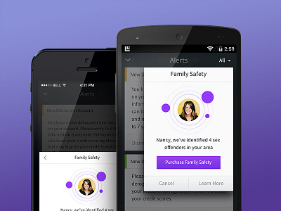 Family Safety android cards design family ios modal product ui ux wip