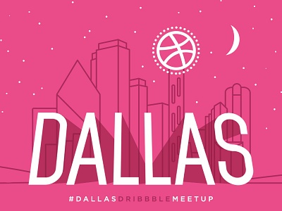 Dallas Dribbble Meetup dallas designers dribbble event illustration meetup oven bits pizza