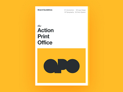 APO Guidelines bauhaus brand company design guidelines identity office print