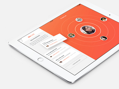 Docket for iPad design drag event planning friends invite ios ipad party product ui