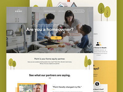 Point Homepage design homepage illustration startup web
