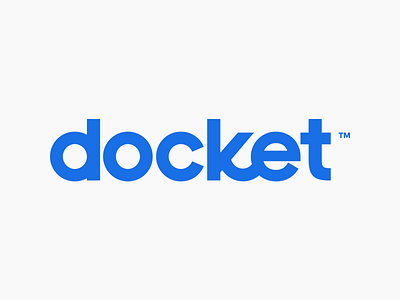 Docket Wordmark branding identity logo typography wordmark