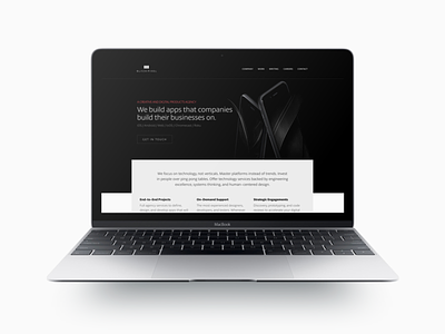 Black Pixel Homepage agency design homepage website