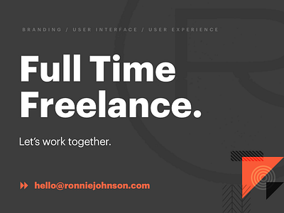 Freelance Fun branding freelance full time lets work together strategy ui ux web