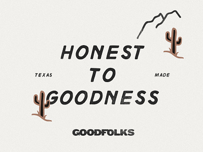 Be Good, Do Good be good branding desert design do good goodfolks illustration mountains studio