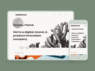 Introducing GOODFOLKS agency branding creative design development studio ui web