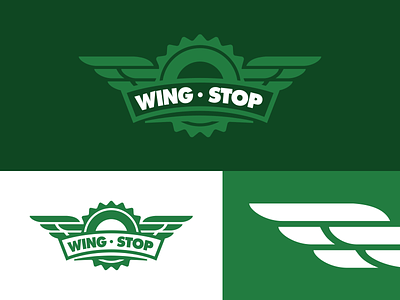 Wingstop Rebrand badge brand branding concept food idea identity logo minimal rebrand restaurant web