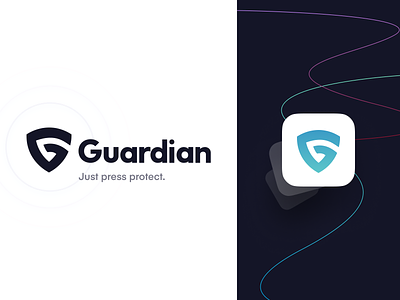 Guardian Branding app branding color identity ios logo minimal neon rebrand refresh