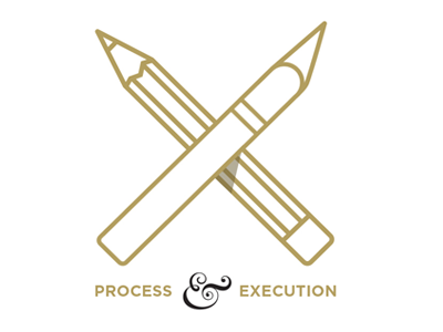 Process & Execution blog design exacto execution flat minimal pencil process ramblings thoughts