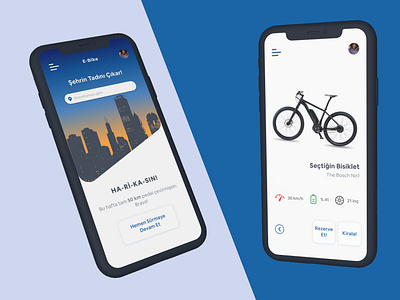 E-Bike Mobile App UX and UI Design