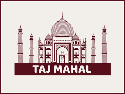 Taj Mahal Illustration