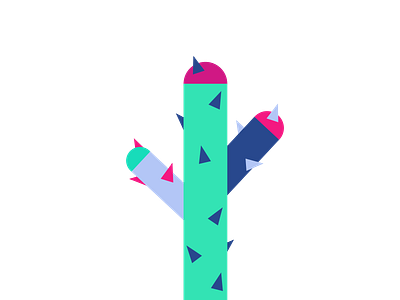 Cactus 100daysofillustrations cactus icon simple vector