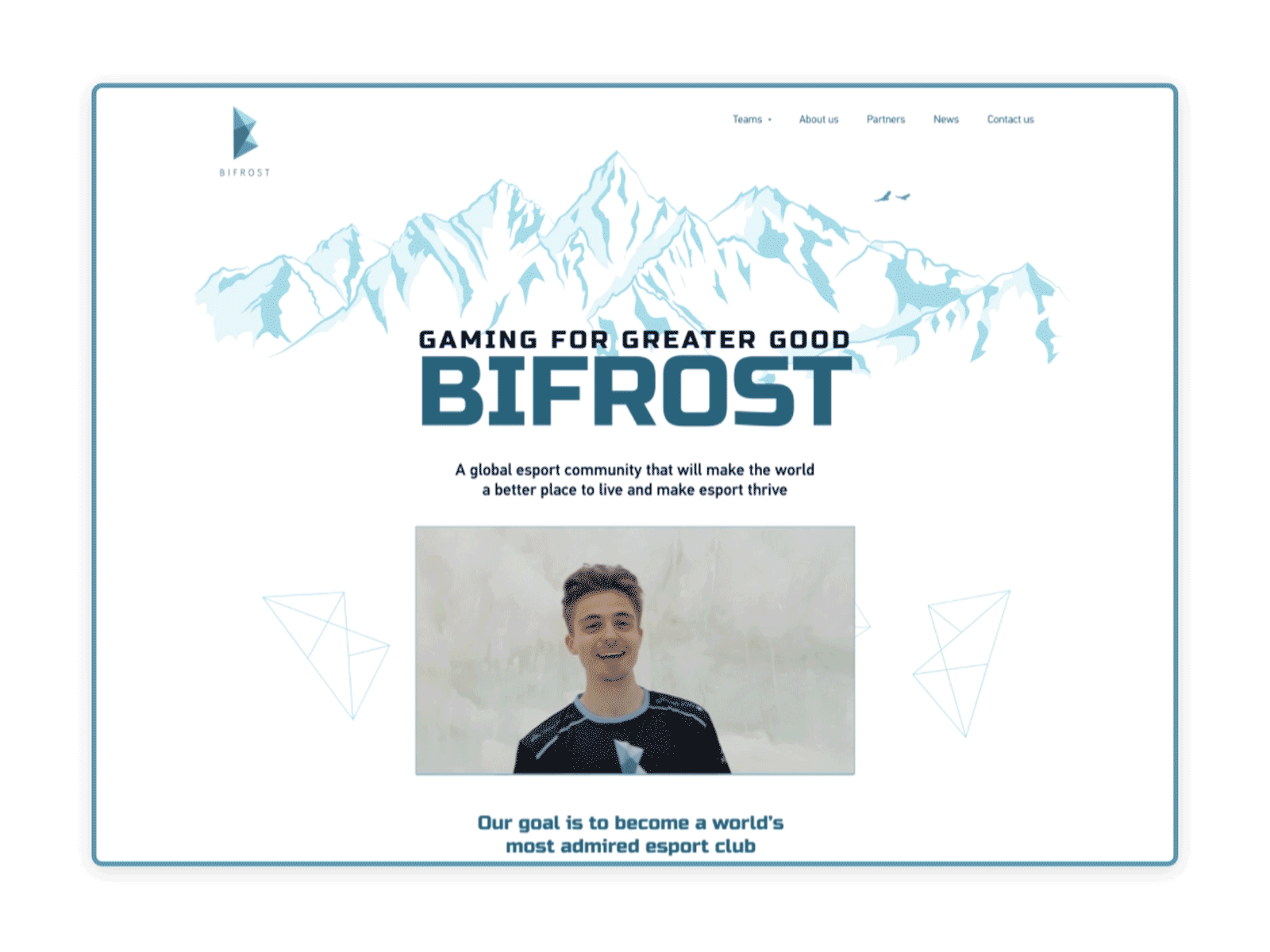 Bifrost Team Esport Community animation branding design development esport logo platform ui ux website