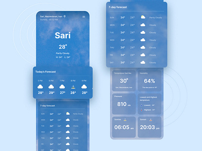 Weather App app design graphic design ui ui app weather weather app