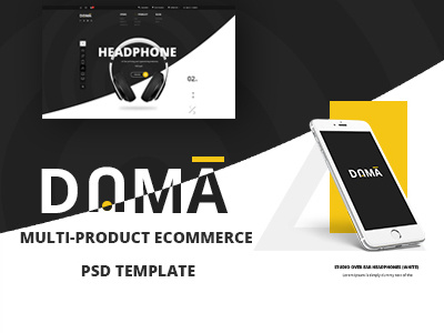 DAMA – Modern PSD Template for Multi-product eCommerce Webshop ecommerce multi product psd template