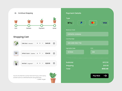 Daily UI - #2 - Checkout Page branding dailyui design illustration ui