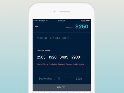 DailyUI 002: Card Checkout