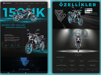 Motorcycle Branding Product Web Design