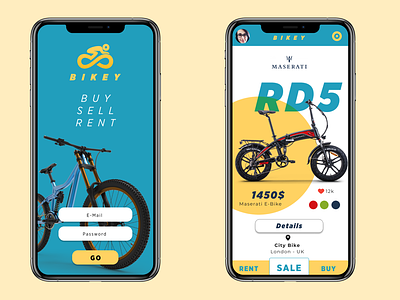 Bike Online App Concept Design app bicyle bike branding color creative design effect figma graphic design idea illustration logo mobile photo photoshop social ui ux