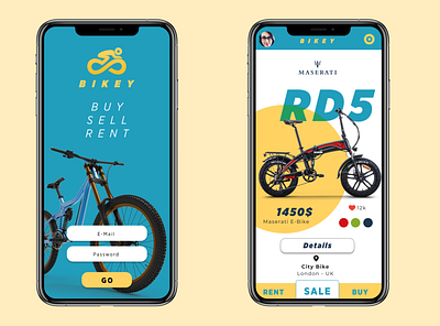 Bike Online App Concept Design app bicyle bike branding color creative design effect figma graphic design idea illustration logo mobile photo photoshop social ui ux