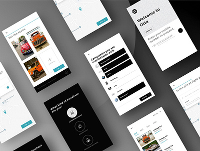Otta - Merchant App adobe xd app design mobile service app ui