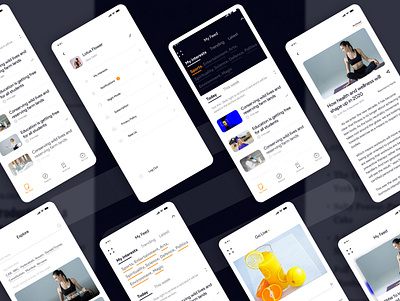 Mirror - News App adobe xd app design design figma mobile ui