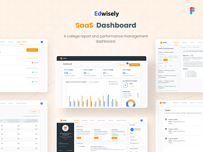 Edwisely SaaS Dashboard adobe xd design ui web design