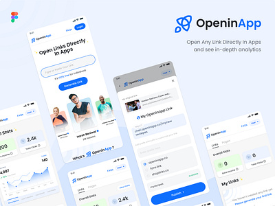 OpeninApp adobe xd app design branding design figma mobile ui