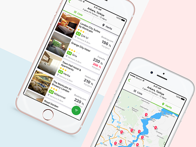 Hotel list & map view android booking comment compare detail enuygun hotel ios price prices ticket travel