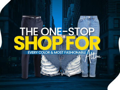 One Stop Shop For Men and Women Broacher Design