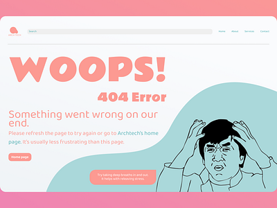 404 page UI Design daily ui design figma illustration photoshop ui web design wireframing