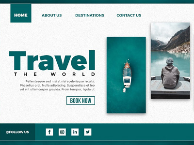 Travel 3d animation branding graphic design logo motion graphics ui