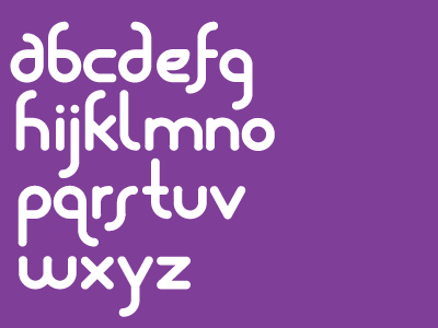 type font purple typeface