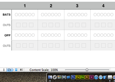 Simple Scoring baseball coaching numbers spreadsheet t ball