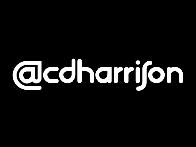 @cdharrison black cdharrison font text typeface typography white