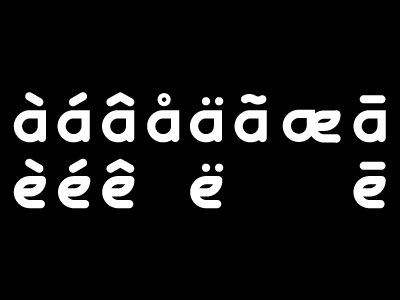 Diacritics