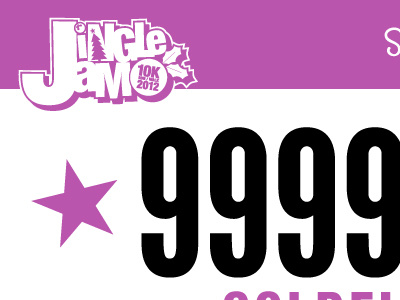 JingleJam 10K 2012 Racing Bib (Concept) jinglejam10k jj10k