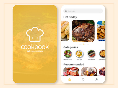 Recipe App- Cookbook Part- I app design experience figma graphic design mobileapp ui uiux user userinterface ux