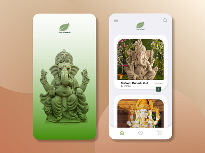 Eco Ganesh App app design designer dribbble figma mobileapp ui uiux uiuxdesigner userexperience userinterface