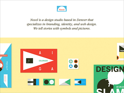 Novel Design Studio website design development novel studio ui website