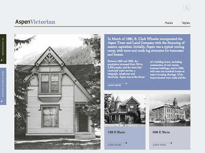 AspenVictorian architecture aspen community design development government historical ui victorian website