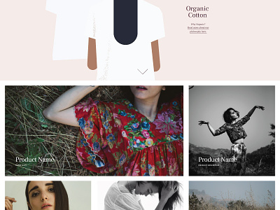 WMG site design clothing community fashion minimal modern organic website