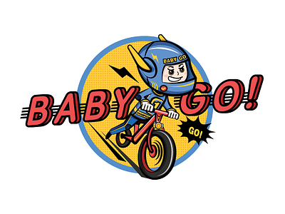 Baby Go baby bike design illustration logo ui