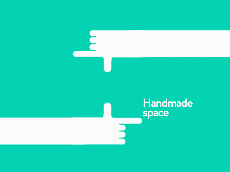Handmade space hand handmade identity logo space