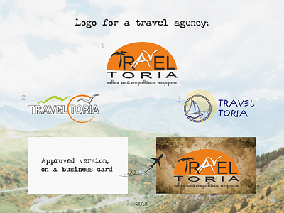 Logo for a travel agency design graphic design logo vector